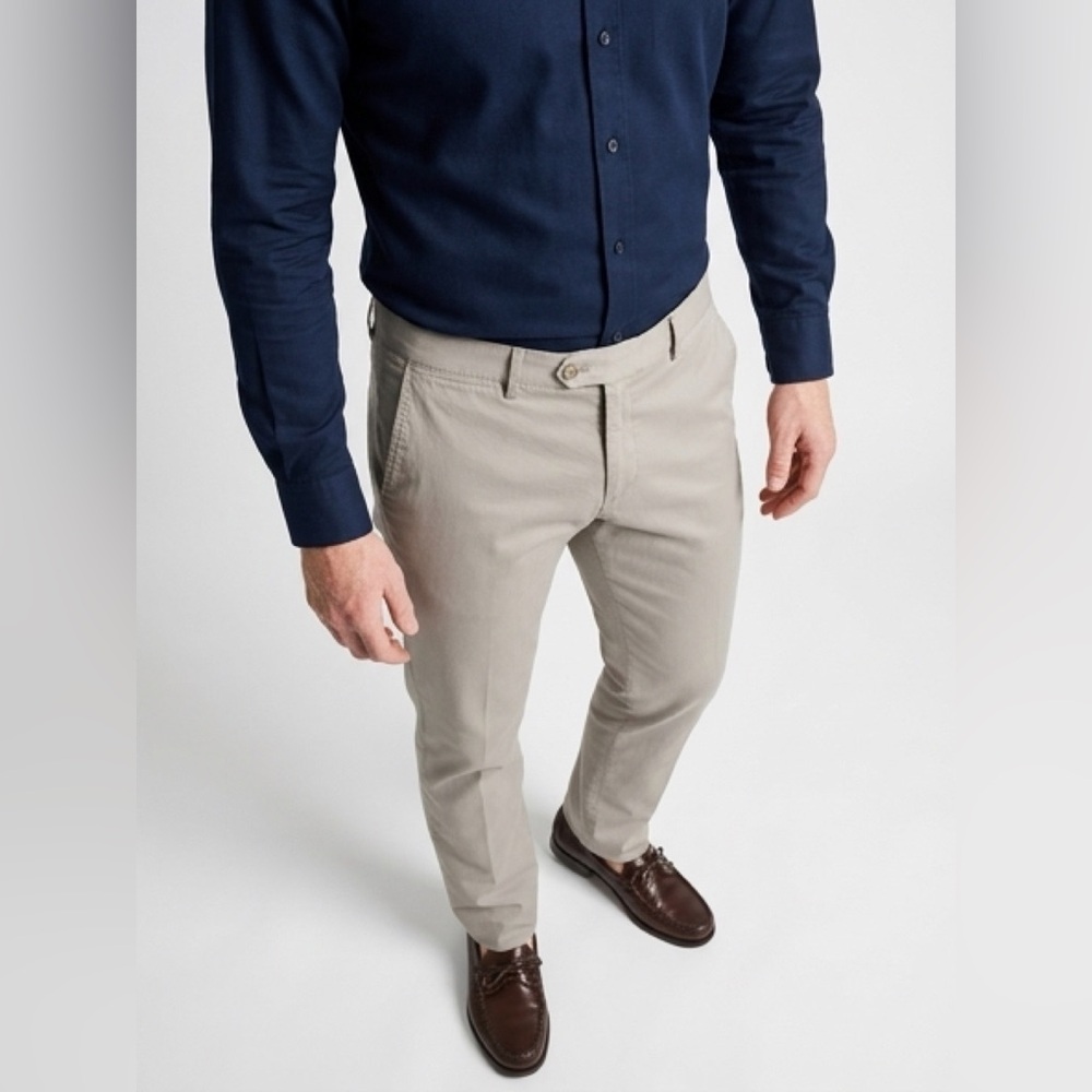 HILTL Doyle-SC Essential Chino Trousers -Beige FINAL SALE PRICE!